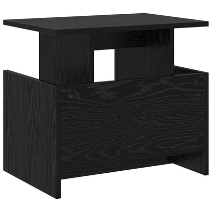 TV Stand Black Oak 50 x 35 x 45 cm Engineered Wood