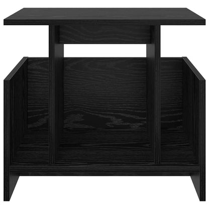TV Stand Black Oak 50 x 35 x 45 cm Engineered Wood