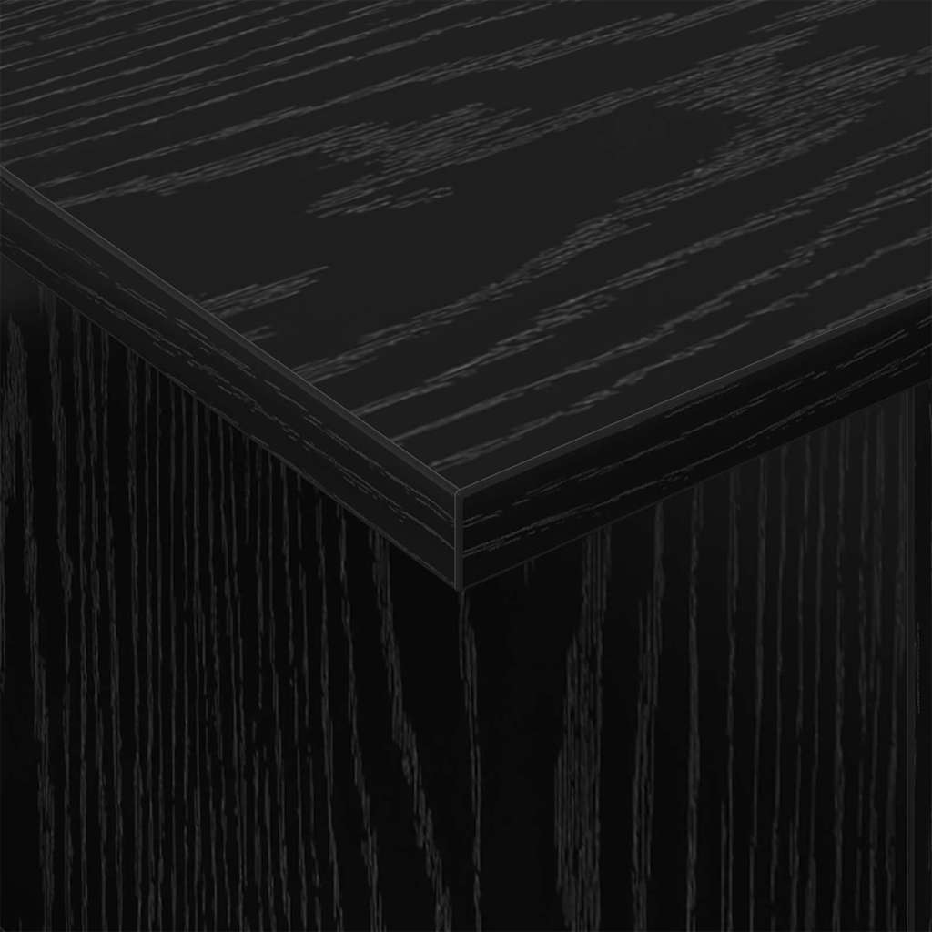 TV Stand 2 pcs Black Oak 50 x 35 x 45 cm Engineered Wood