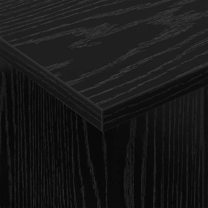 TV Stand 2 pcs Black Oak 50 x 35 x 45 cm Engineered Wood