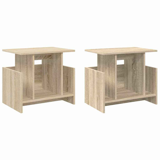TV Stand 2 pcs Sonoma Oak Engineered Wood