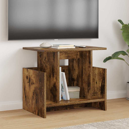 TV Stand 2 pcs Smoked Oak Engineered Wood