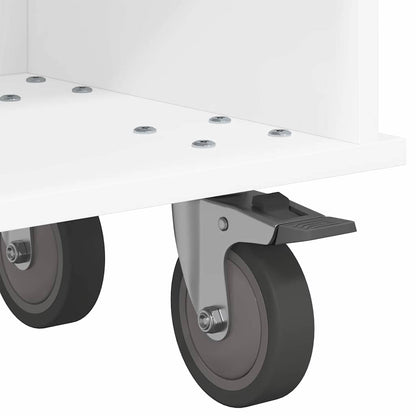 TV Stand White 100 x 35 x 35 cm Engineered Wood
