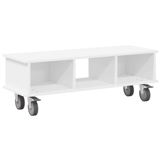 TV Stand 100 x 35 x 35 cm White Engineered Wood