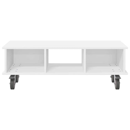 TV Stand White 100 x 35 x 35 cm Engineered Wood