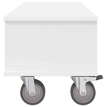 TV Stand White 100 x 35 x 35 cm Engineered Wood