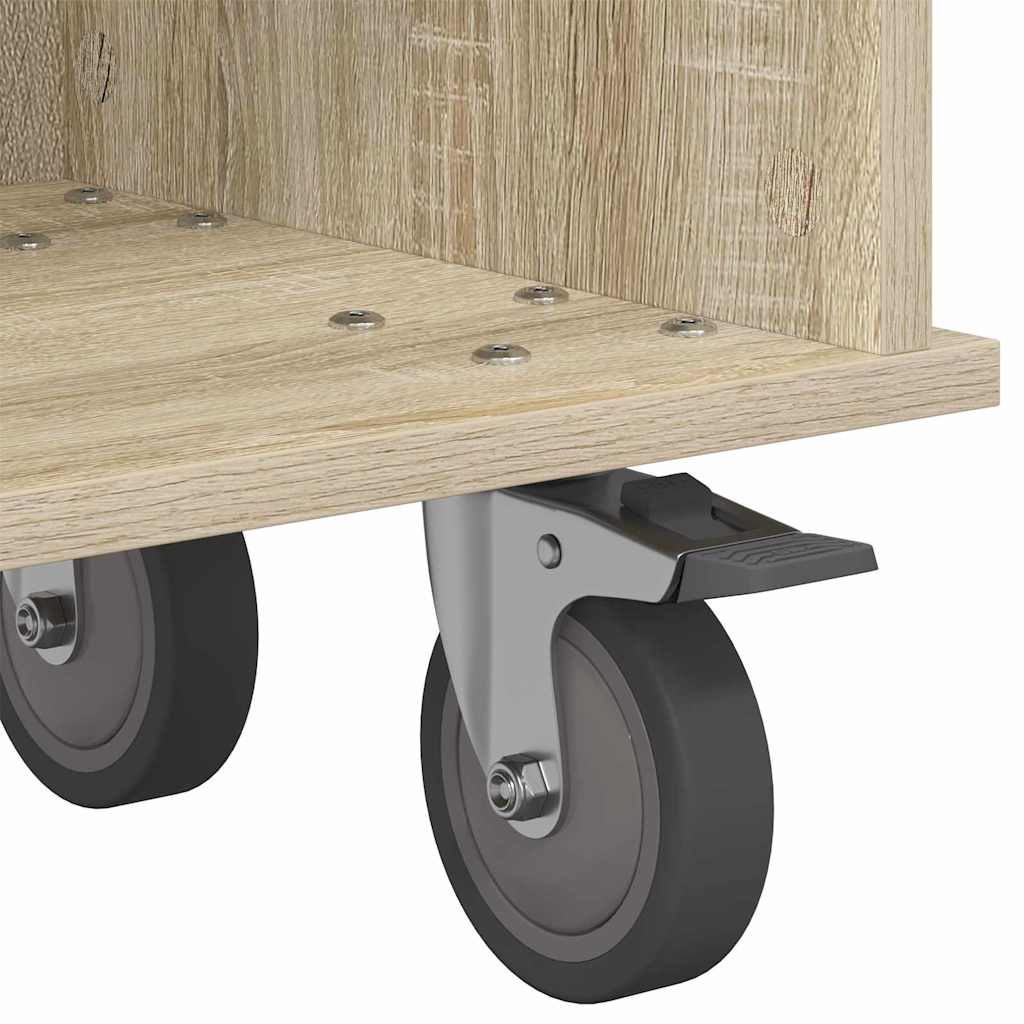 TV Stand Sonoma Oak 100 x 35 x 35 cm Engineered Wood