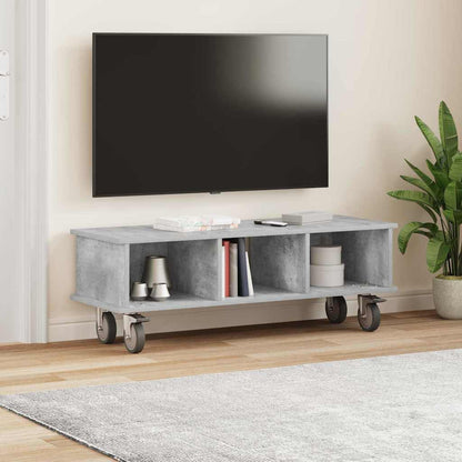 TV Stand Concrete Grey 100 x 35 x 35 cm Engineered Wood