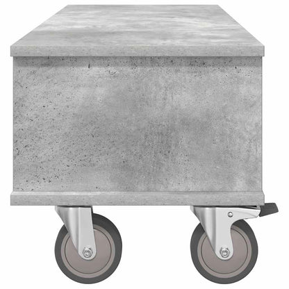 TV Stand Concrete Grey 100 x 35 x 35 cm Engineered Wood