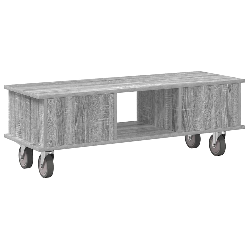 TV Stand Grey Sonoma 100 x 35 x 35 cm Engineered Wood