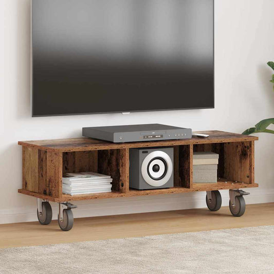 TV Stand 100 x 35 x 35 cm Old Wood Engineered Wood