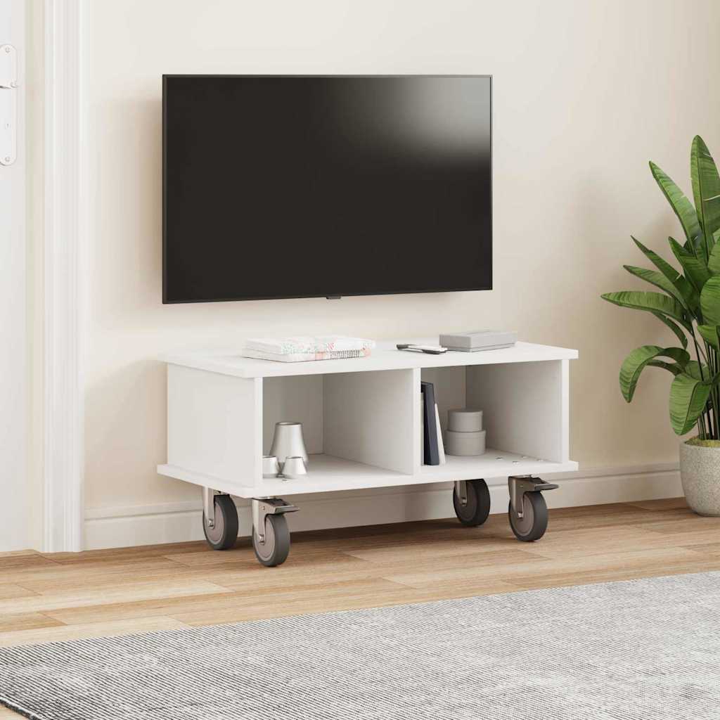 TV Stand White 68.5 x 35 x 35 cm Engineered Wood