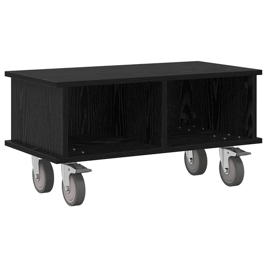 TV Stand 68.5 x 35 x 35 cm Black Oak Engineered Wood