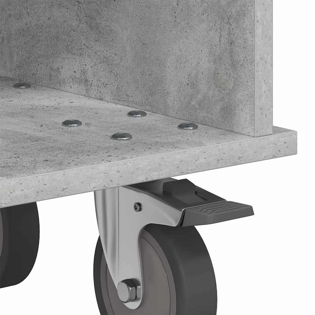 TV Stand Concrete Grey 68.5 x 35 x 35 cm Engineered Wood
