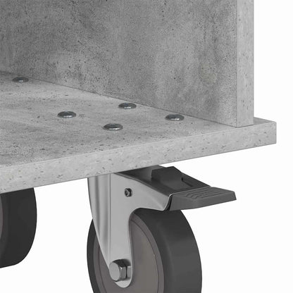 TV Stand Concrete Grey 68.5 x 35 x 35 cm Engineered Wood