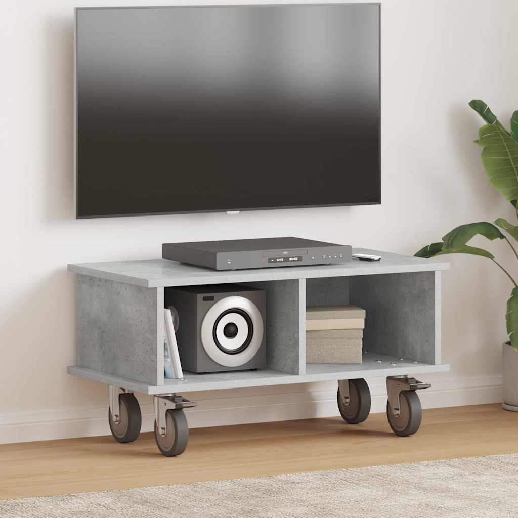 TV Stand Concrete Grey 68.5 x 35 x 35 cm Engineered Wood