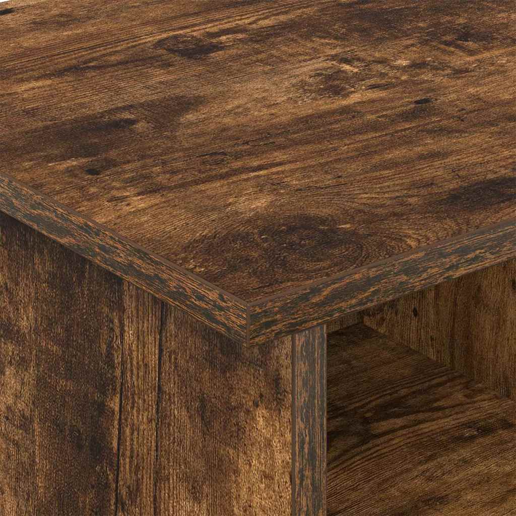 TV Stand Smoked Oak 68.5 x 35 x 35 cm Engineered Wood