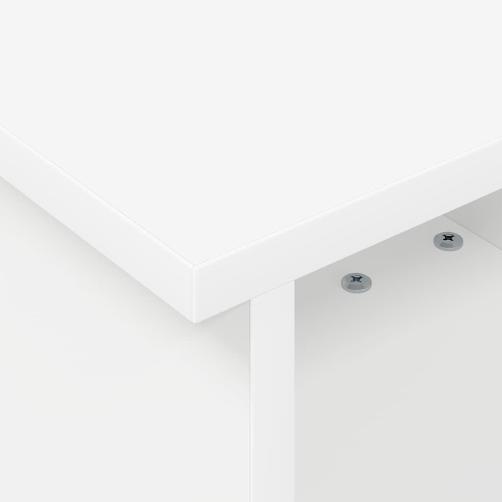 TV Stand White 37 x 35 x 35 cm Engineered Wood