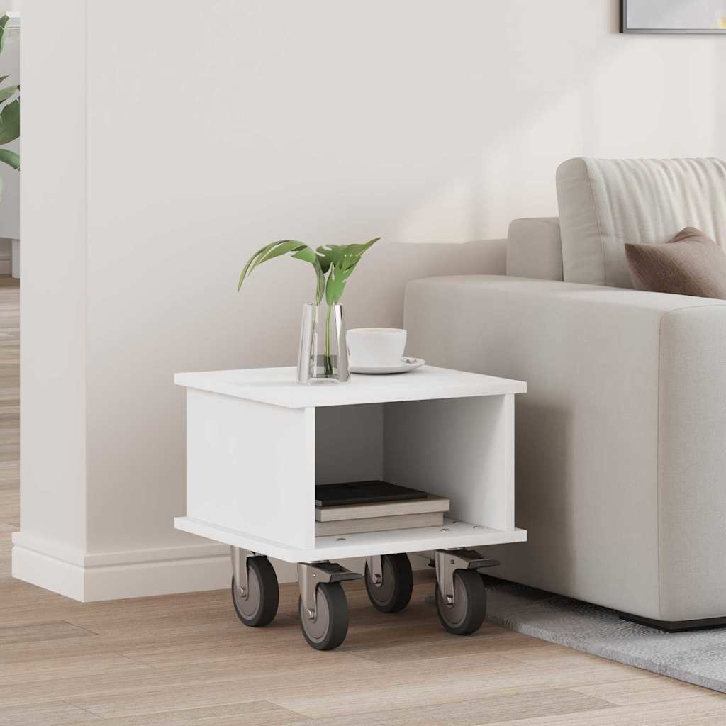 TV Stand White 37 x 35 x 35 cm Engineered Wood