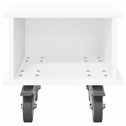 TV Stand White 37 x 35 x 35 cm Engineered Wood