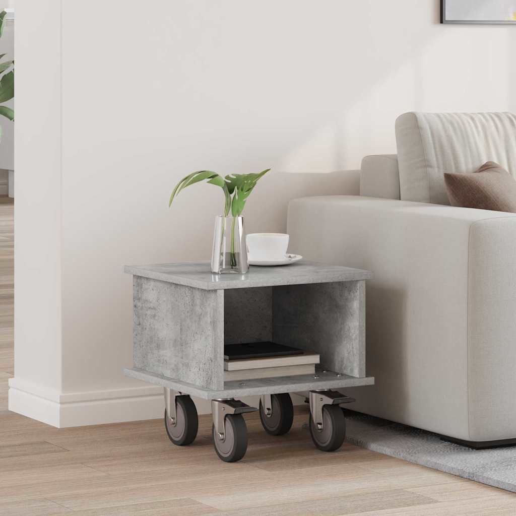 TV Stand Concrete Grey 37 x 35 x 35 cm Engineered Wood