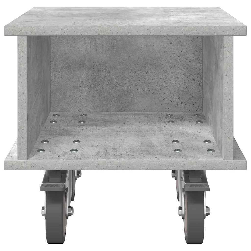 TV Stand Concrete Grey 37 x 35 x 35 cm Engineered Wood