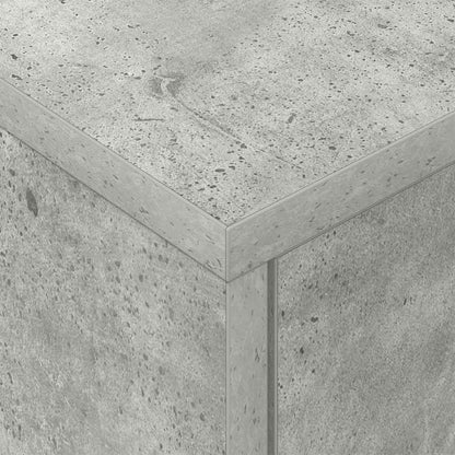 Bedside Table Concrete Grey 40.5 x 40 x 48 cm Engineered Wood