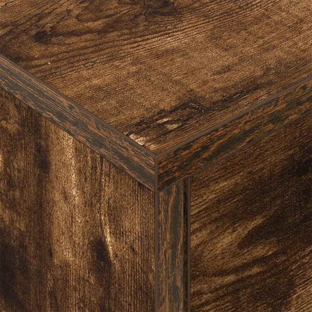 Bedside Table 2 pcs Smoked Oak 40.5 x 40 x 48 cm
