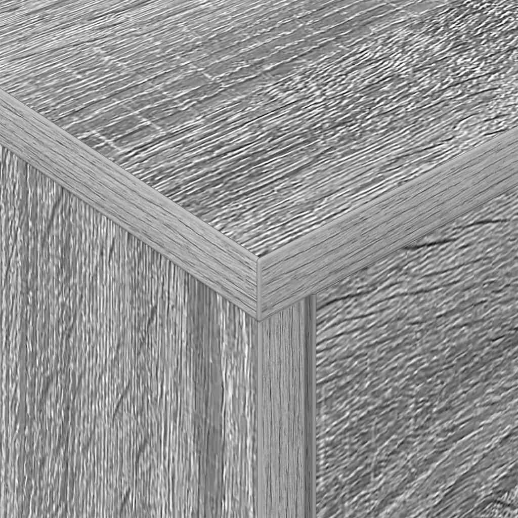 Bedside Table 2 pcs Grey Sonoma 40.5 x 40 x 48 cm