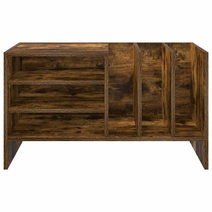 Record Cabinet Smoked Oak 78.5 x 35 x 45 cm Engineered Wood