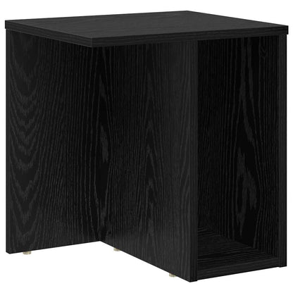End Table 2 pcs Black Oak 37 x 32 x 40 cm Engineered Wood