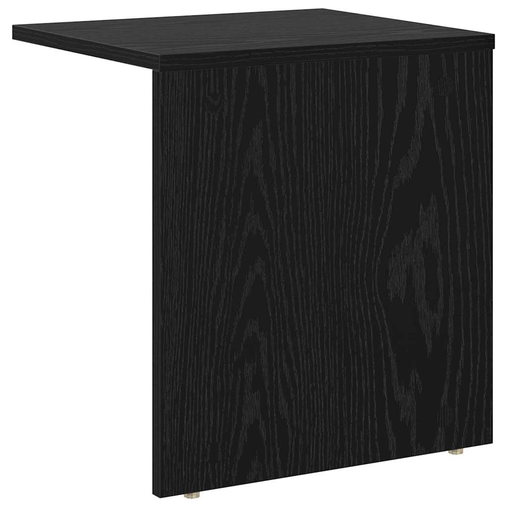 End Table 2 pcs Black Oak 37 x 32 x 40 cm Engineered Wood