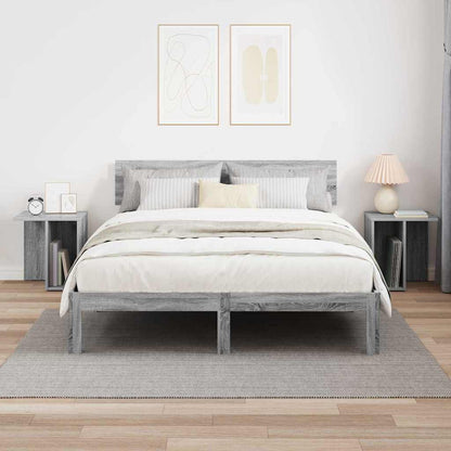 End Table 2 pcs Grey Sonoma 37 x 32 x 40 cm Engineered Wood