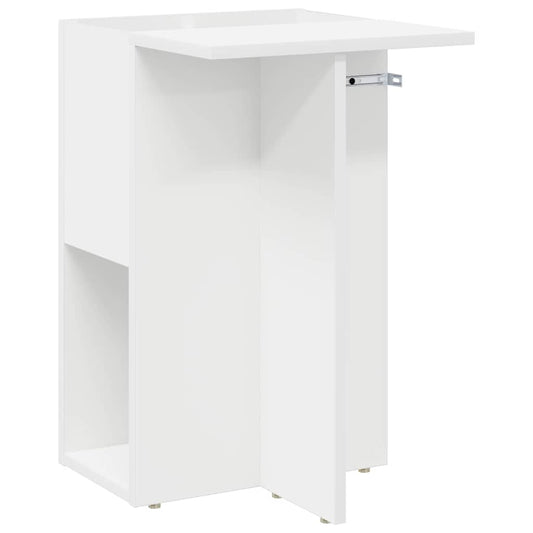 End Table White 35 x 40 x 55 cm Engineered Wood