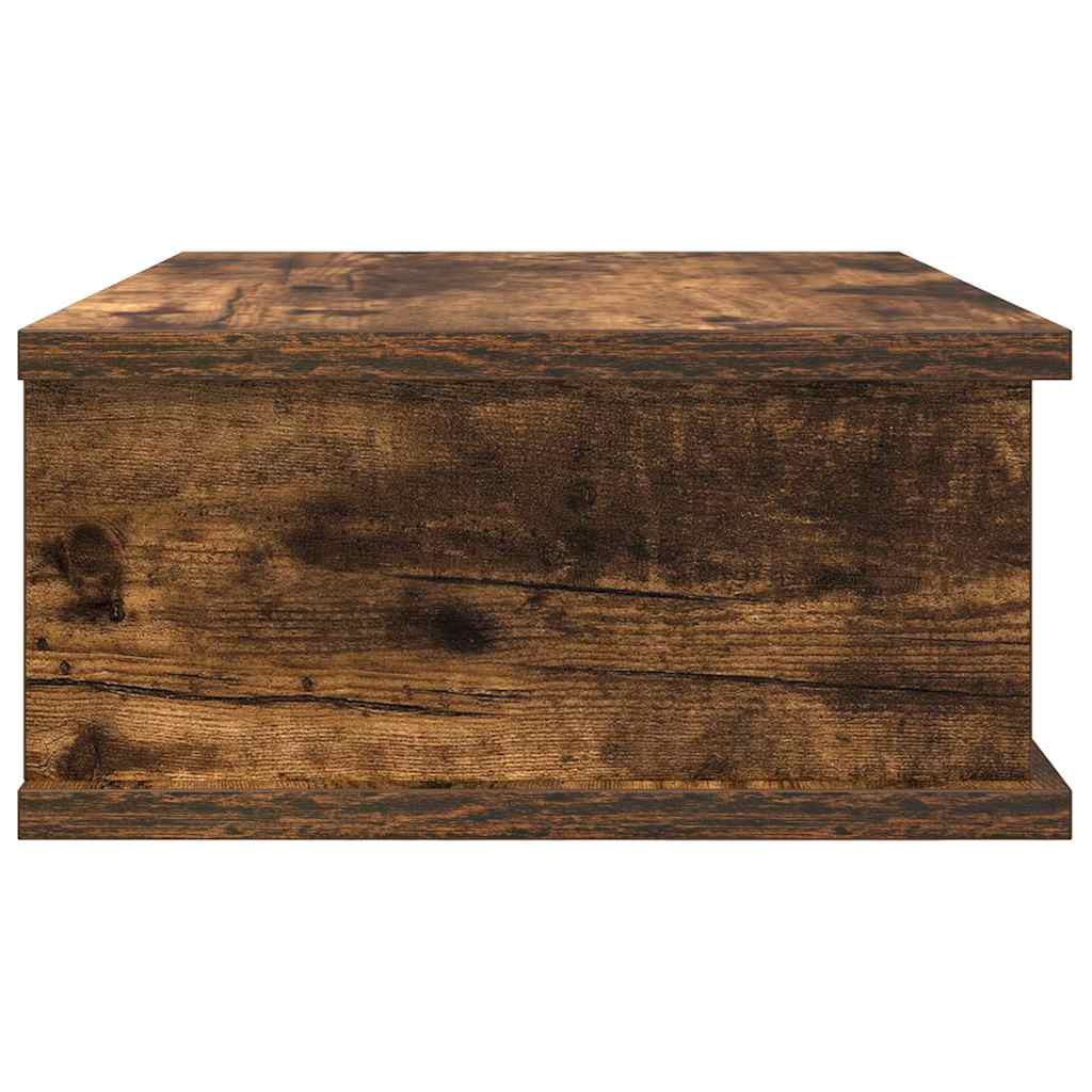 Bedside Table Smoked Oak 40 x 31 x 15 cm Engineered Wood