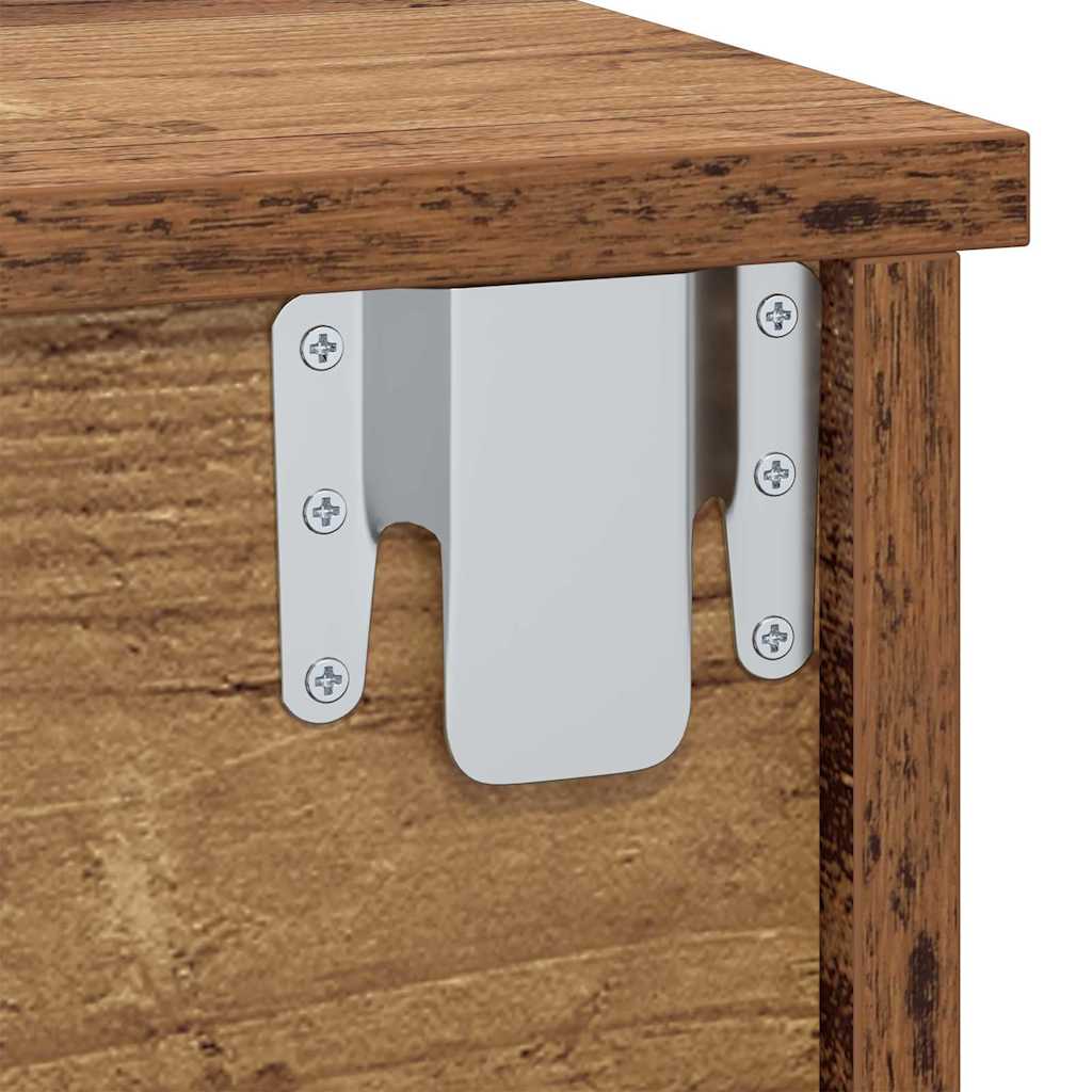Bedside Table 2 pcs Old Wood 40 x 31 x 15 cm Engineered Wood