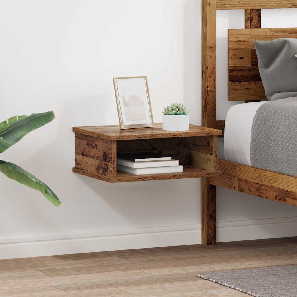 Bedside Table 2 pcs Old Wood 40 x 31 x 15 cm Engineered Wood
