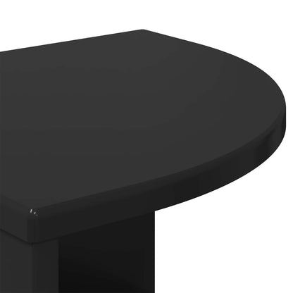 End Table Black 39.7 x 39.7 x 60 cm Engineered Wood