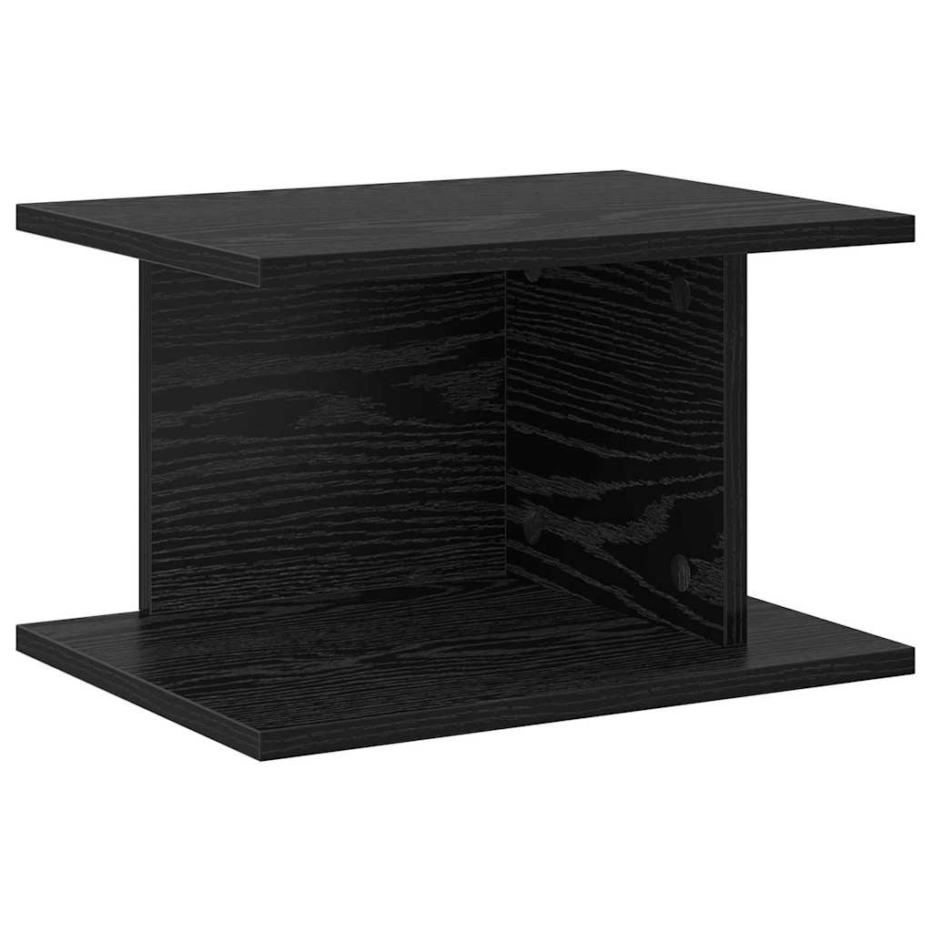 Bedside Table 2 pcs Black Oak 40 x 30 x 25 cm Engineered Wood