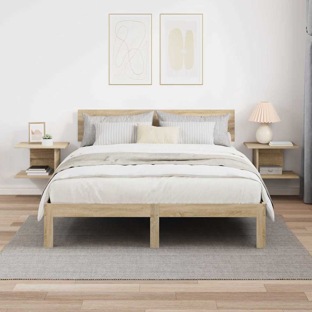Bedside Table 2 pcs Sonoma Oak 40 x 30 x 25 cm Engineered Wood