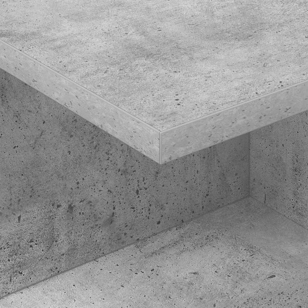 Bedside Table 2 pcs Concrete Grey 40 x 30 x 25 cm