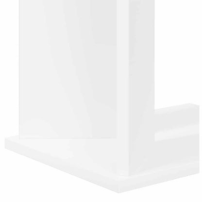 End Table White 35 x 25 x 50 cm Engineered Wood
