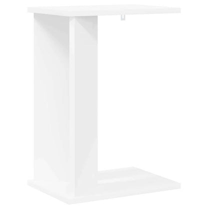 End Table White 35 x 25 x 50 cm Engineered Wood