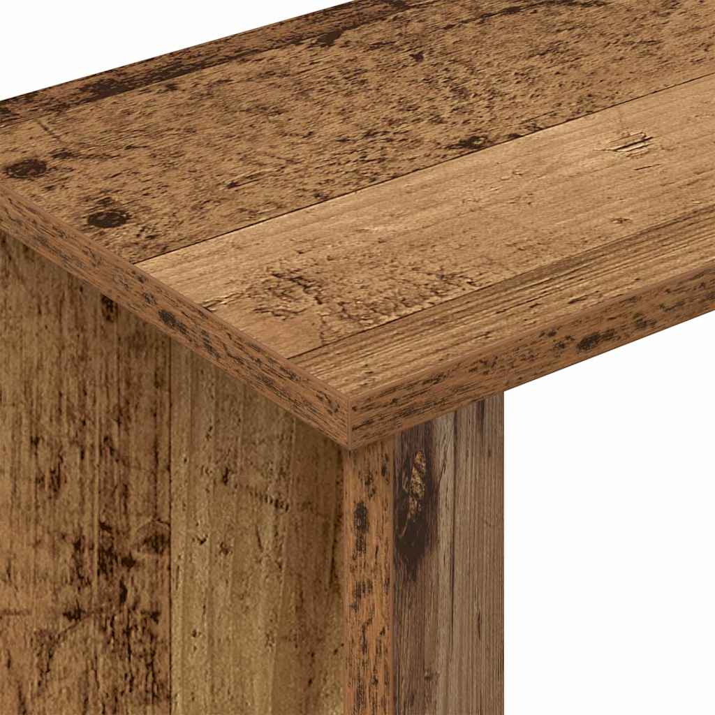 End Table Old Wood 35 x 25 x 50 cm Engineered Wood