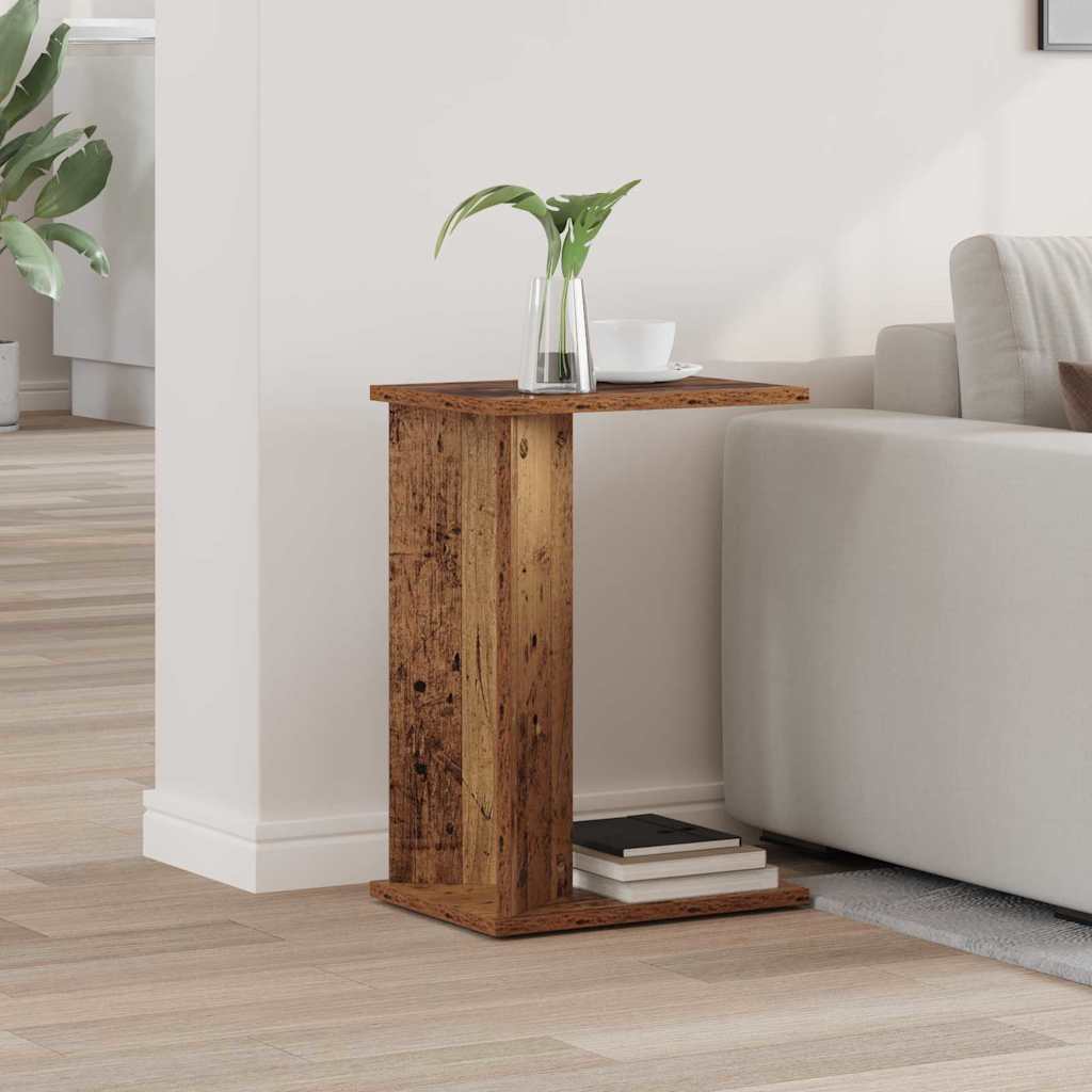 End Table Old Wood 35 x 25 x 50 cm Engineered Wood