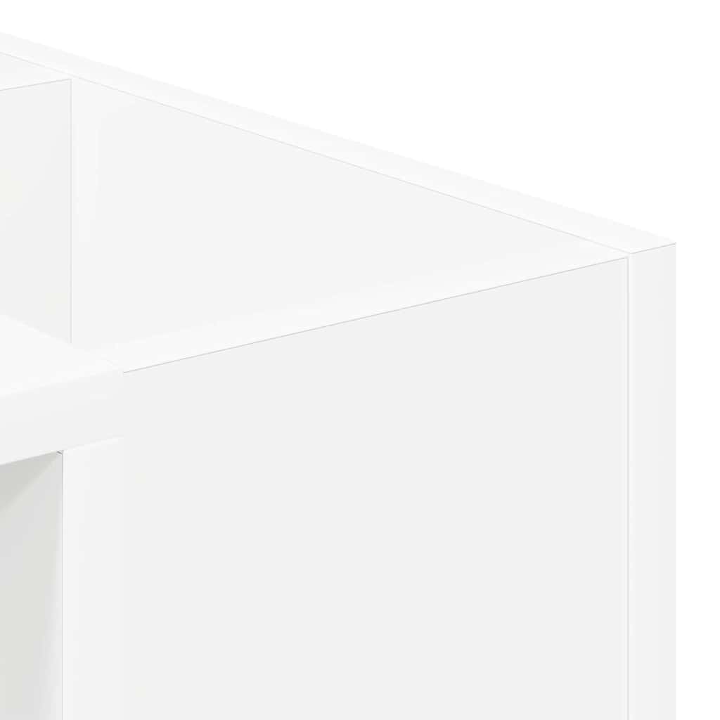 Coffee Table White 101.5 x 50 x 37 cm Engineered Wood