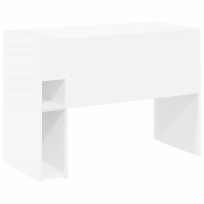 Desk White 109 x 50 x 78 cm Engineered Wood