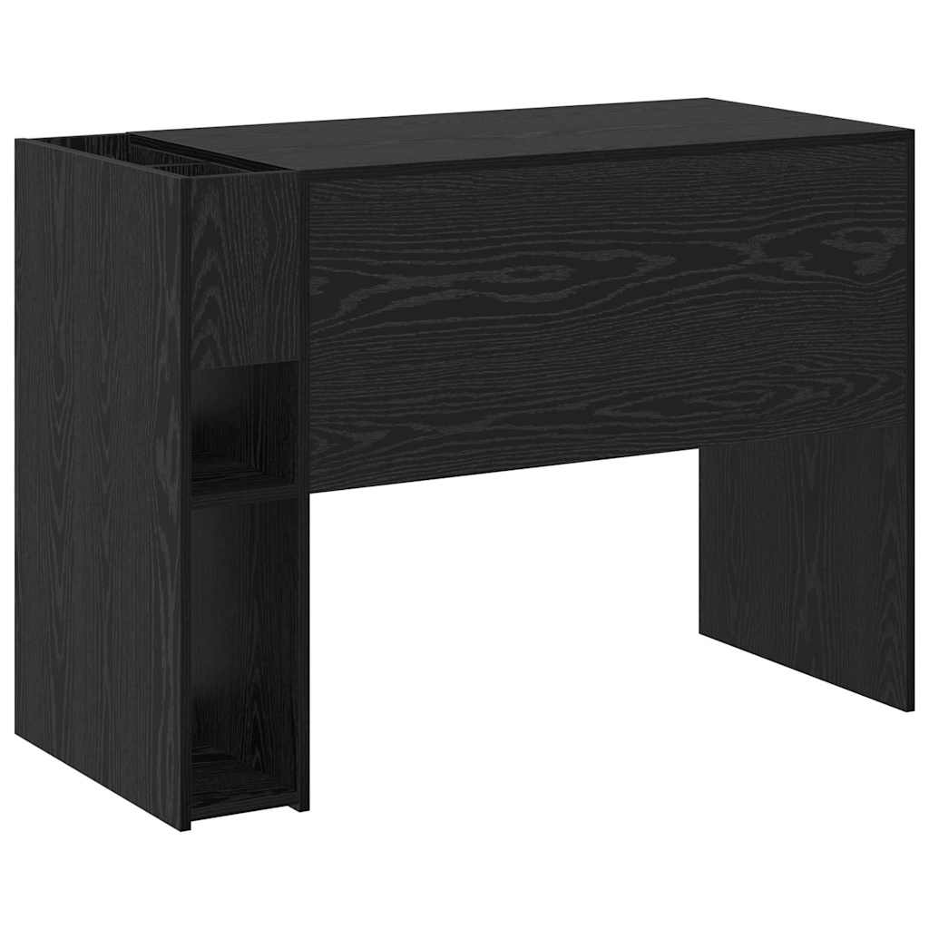 Desk Black Oak 109 x 50 x 78 cm Engineered Wood