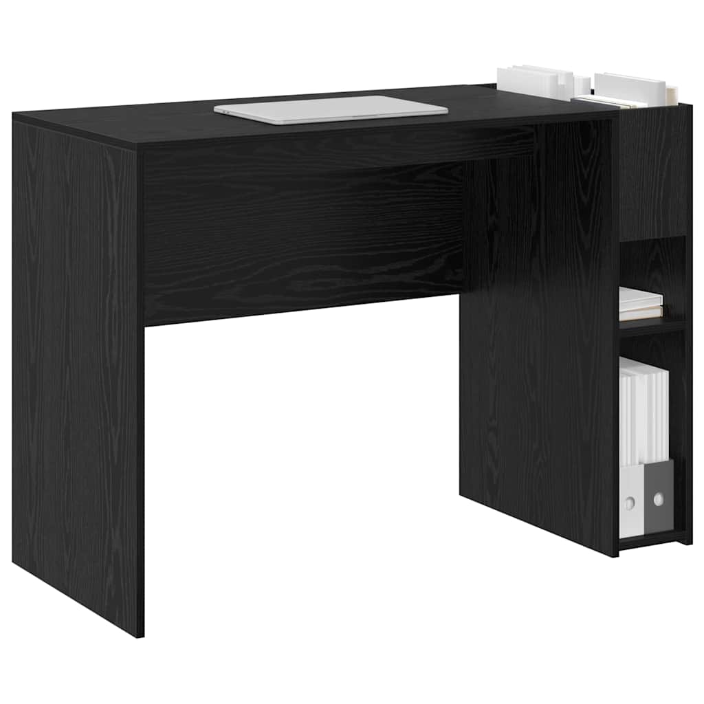 Desk Black Oak 109 x 50 x 78 cm Engineered Wood