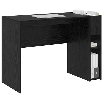 Desk Black Oak 109 x 50 x 78 cm Engineered Wood
